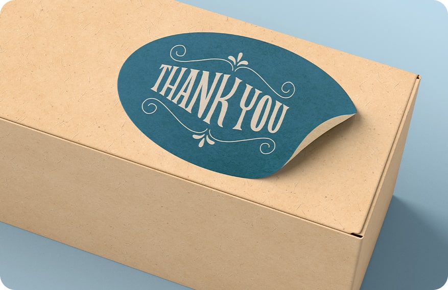 Custom Kraft Paper Stickers for Sustainable Branding